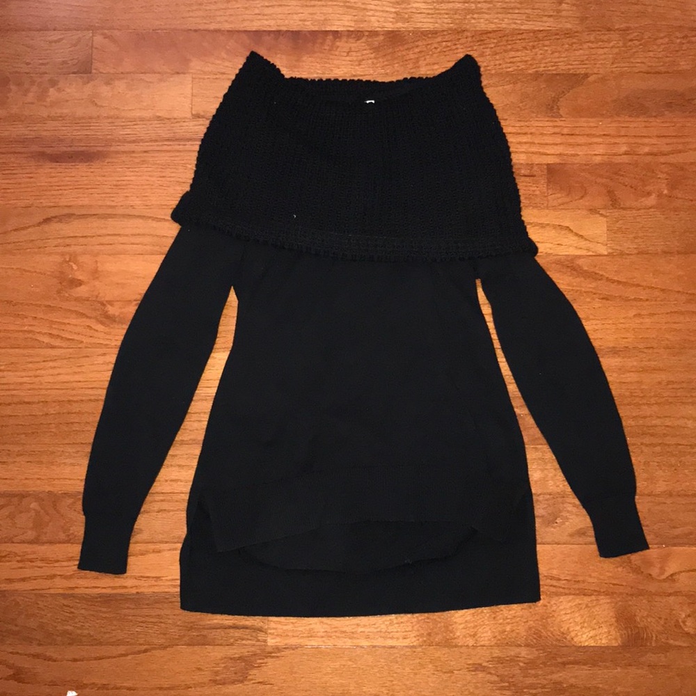 black turtle neck michael kors sweater